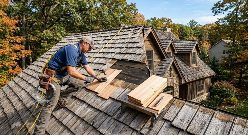 Cedar Shake Roof Repair in Atlantic City, NJ