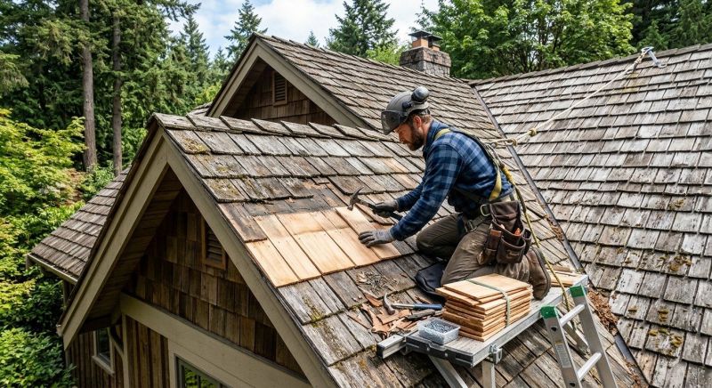 Cedar Shake Roof Repair in Atlantic City, NJ