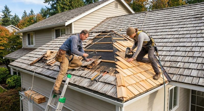 Cedar Shake Roof Repair in New Gretna, NJ