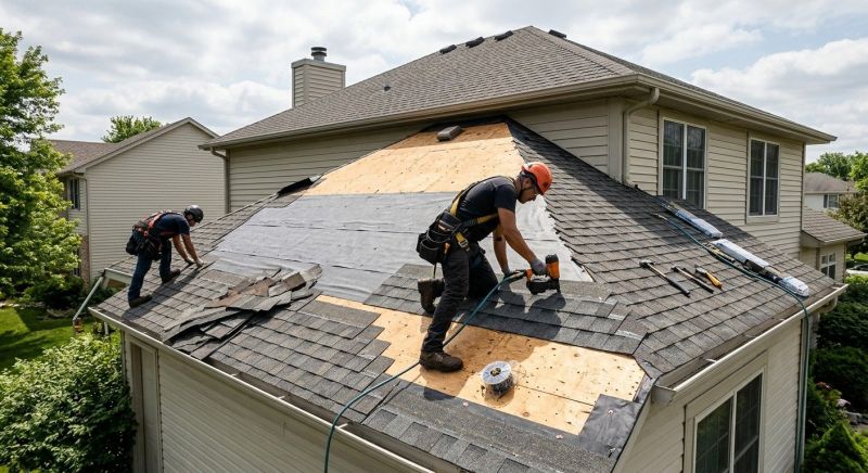 Hip Roof Shingle Repair in Atlantic County, NJ