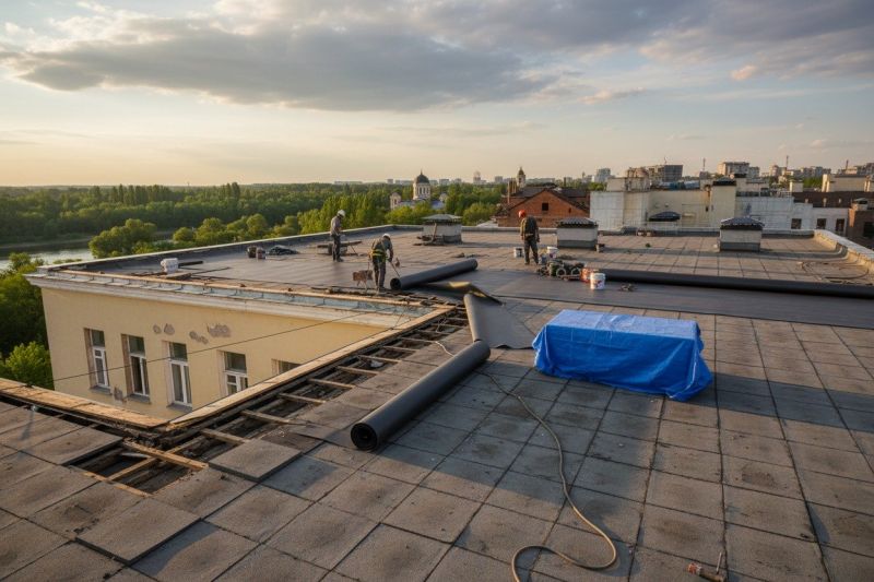 Single Ply Roof Replacement in Ventnor City, NJ