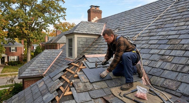 Slate Roof Repair in Brigantine, NJ