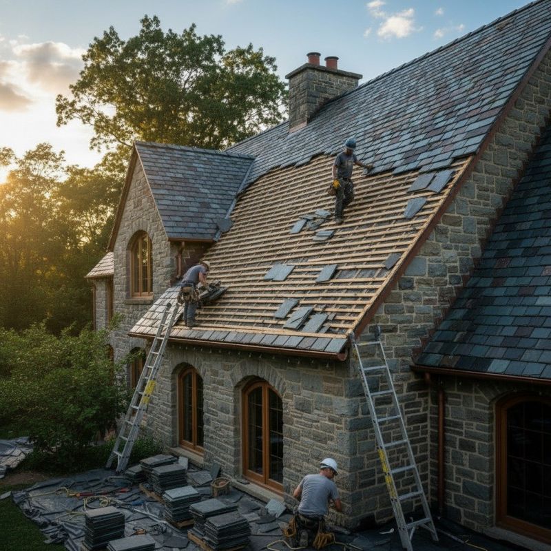 Slate Roof Replacement in Ventnor City, NJ