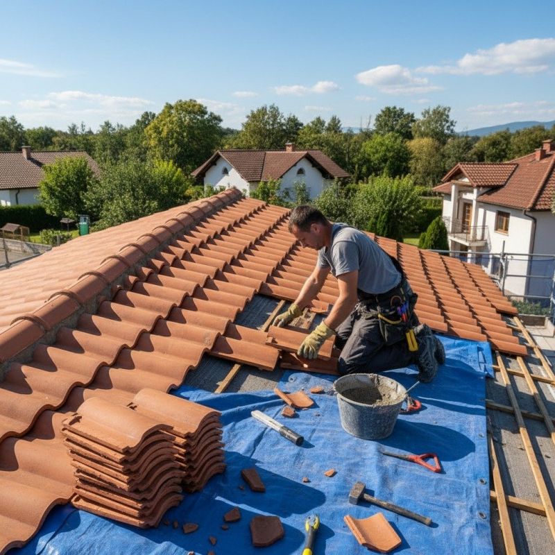 Spanish Tile Roof Repair in Atlantic County, NJ
