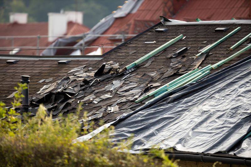 Storm Damage Roof Tarping in Atlantic County, NJ