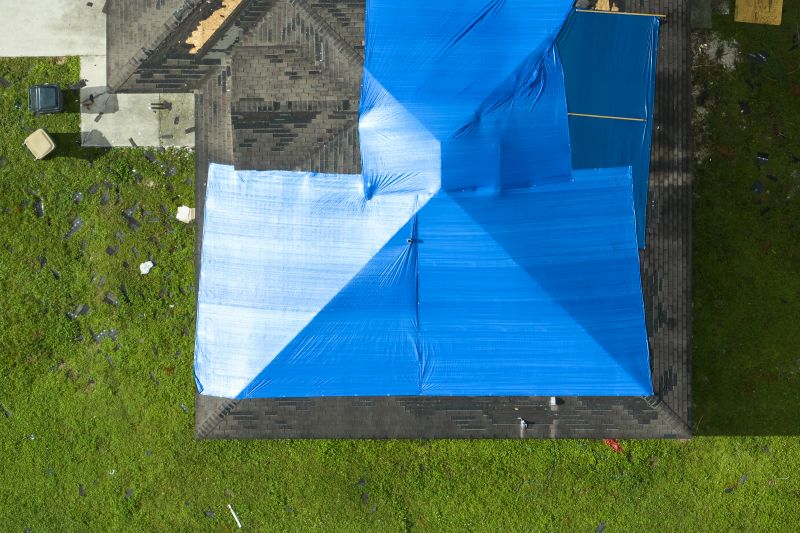 Storm Damage Roof Tarping in Atlantic County, NJ
