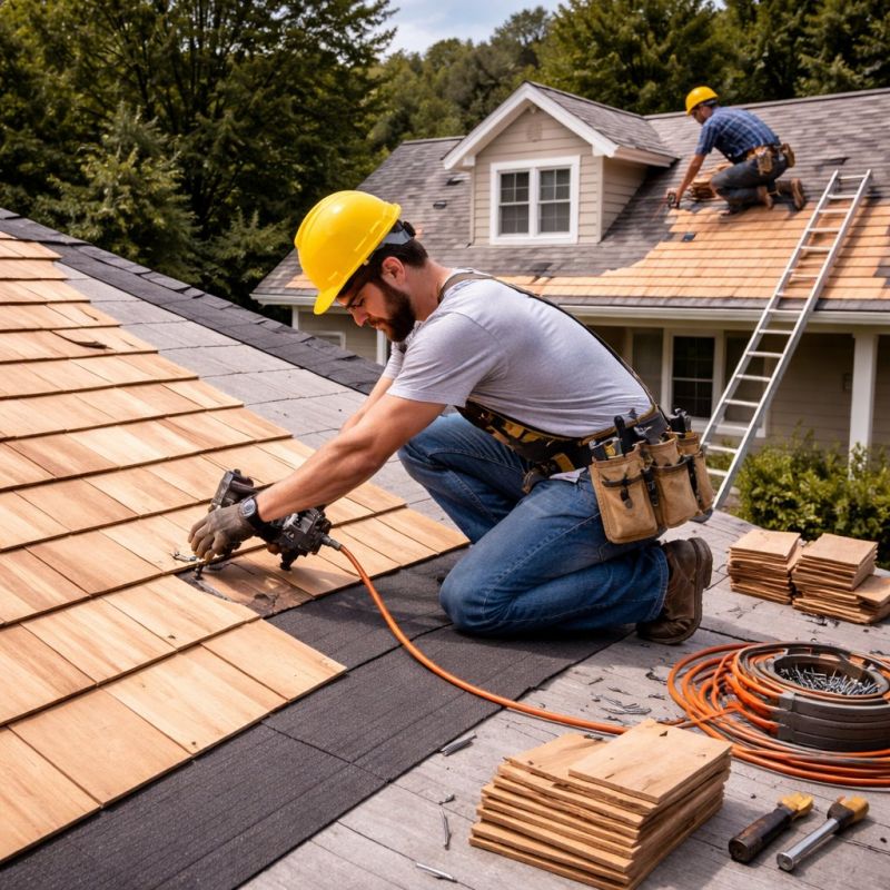 Wood Roofing Installation in New Gretna, NJ