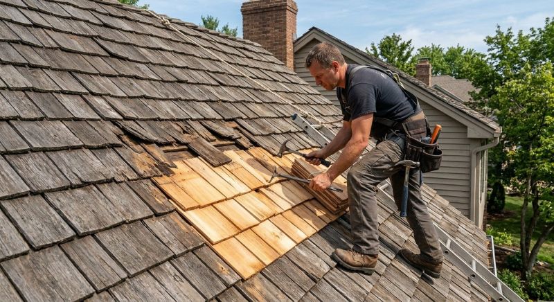 Wood Shake Roof Repair in Ocean City, NJ