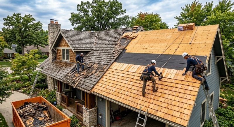 Wood Shake Roof Replacement in Atlantic County, NJ